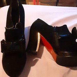 Jingpin  black women's heels